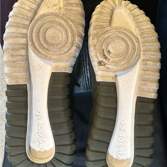 Adidas Green and White Sneakers with Knit Upper and Chunky Sole - Picture 5 of 6